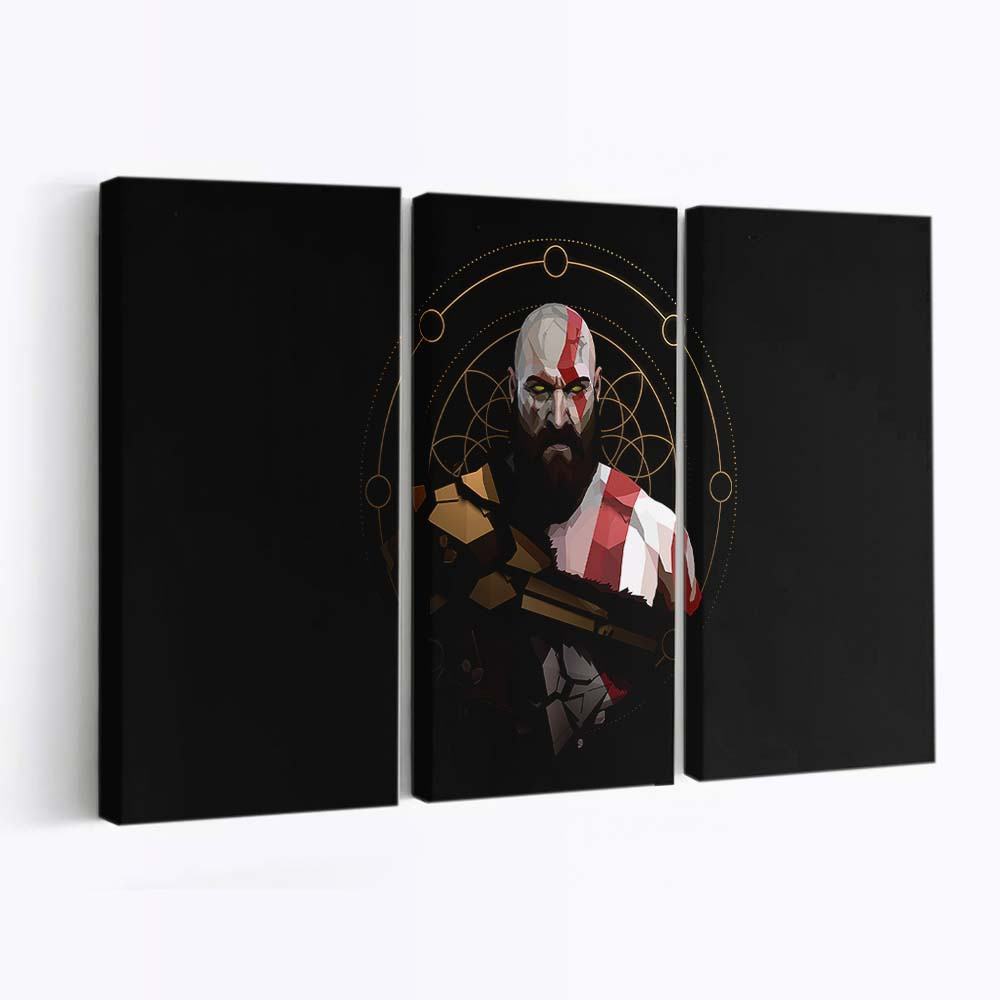 kratos minimal artwork 4k i3